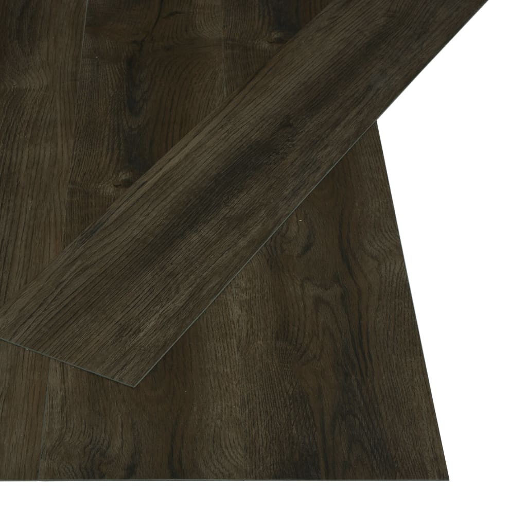 Self-adhesive Flooring Planks 4.46 m² 3 mm PVC Dark Brown
